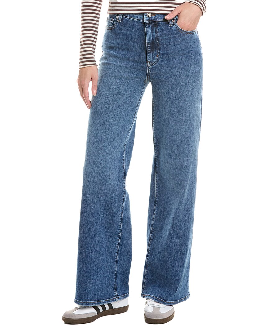 Frame Denim Le Slim Palazzo Canals Jean In Blue