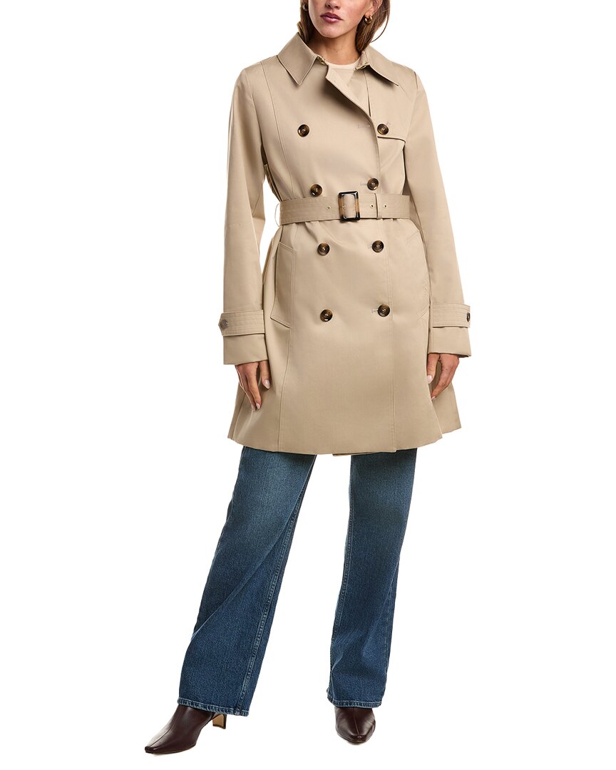 Barbour Greta Trench Coat In Brown