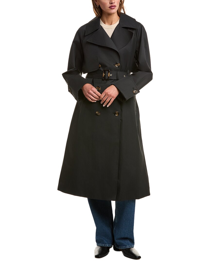 Barbour Gwyn Trench Coat In Black