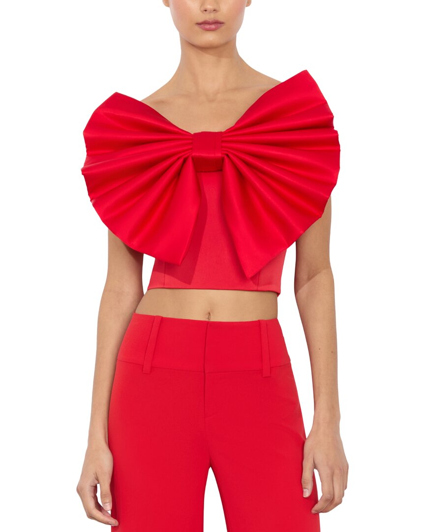 Alice And Olivia Alice + Olivia Sibella Strapless Top In Red