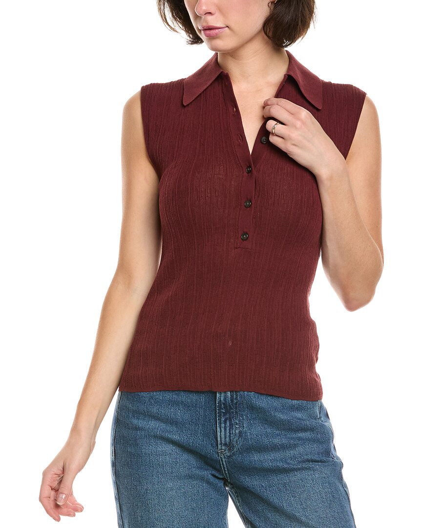 A.l.c . Ollie Top In Red