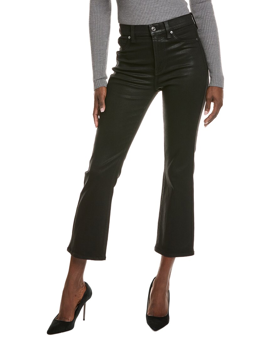 7 For All Mankind High-waist Coated Black Jean