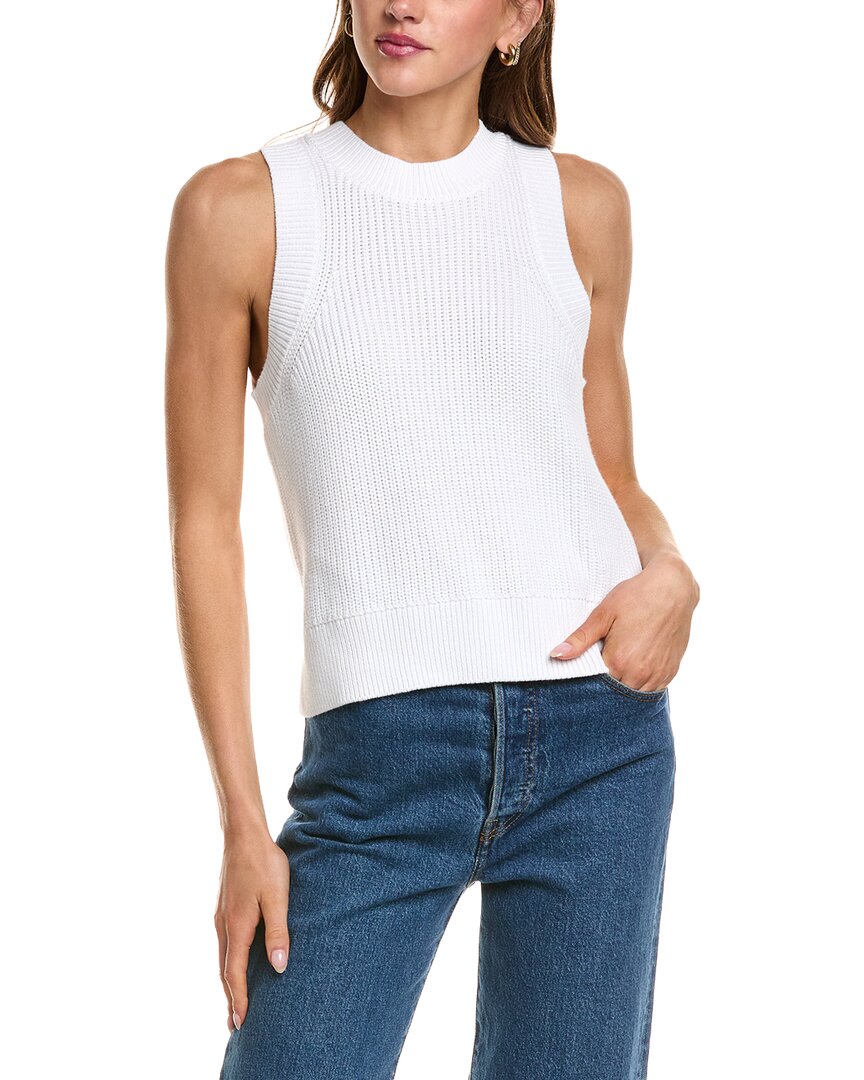 525 America Demi High Neck Tank In White