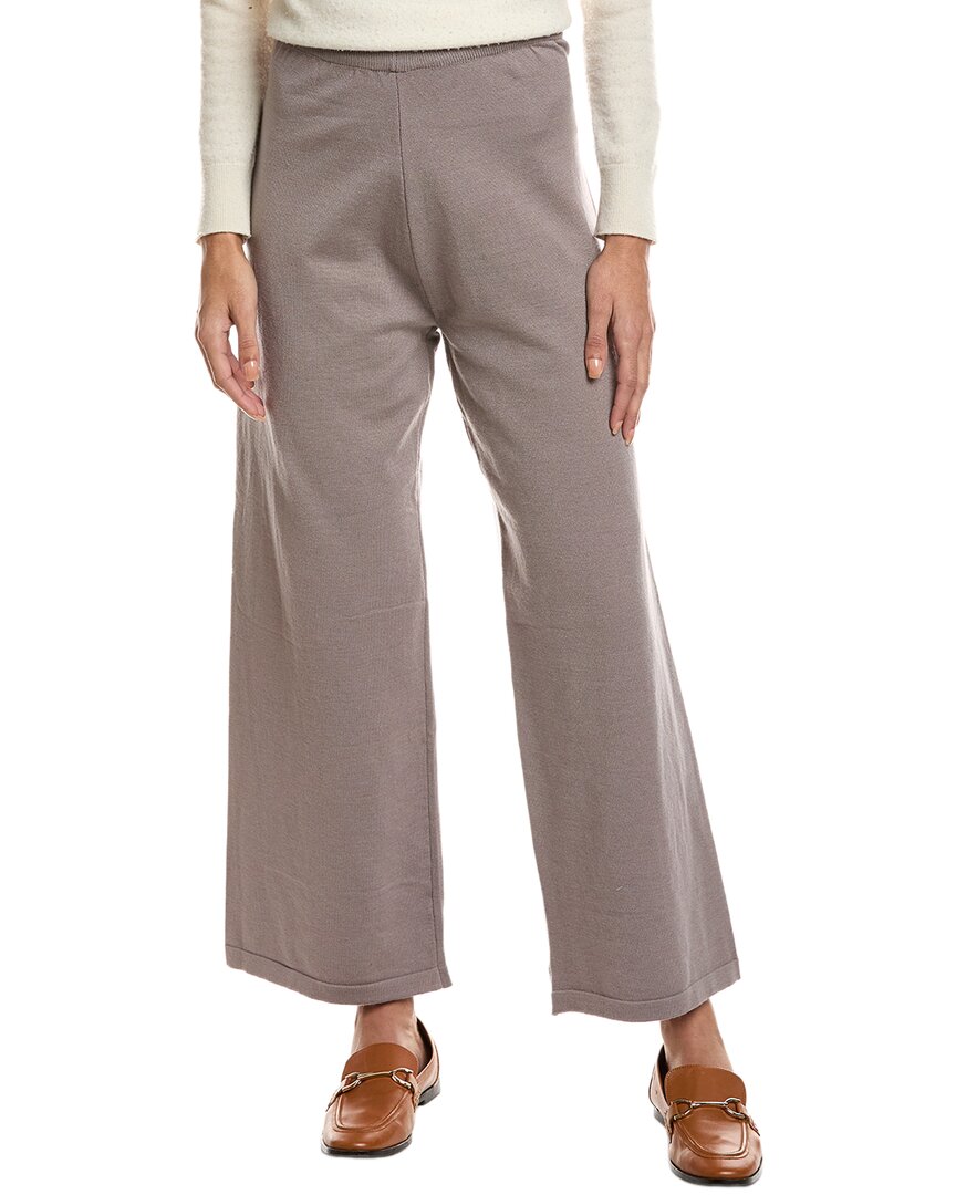 Madison Miles Knit Pant In Pink