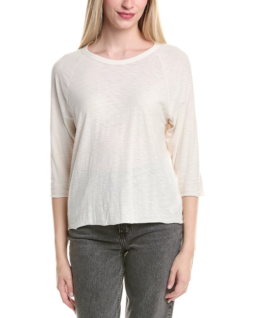 James Perse Raglan Top In White