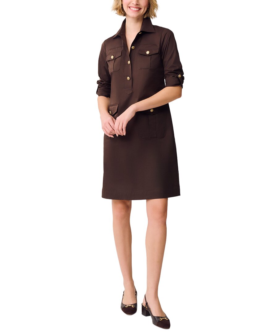 J.mclaughlin Amber Dress In Brown