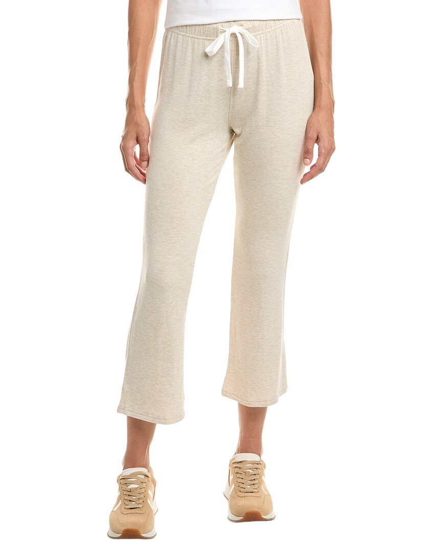 Splits59 Brooks Cropped Flare Sweatpants In Neutral