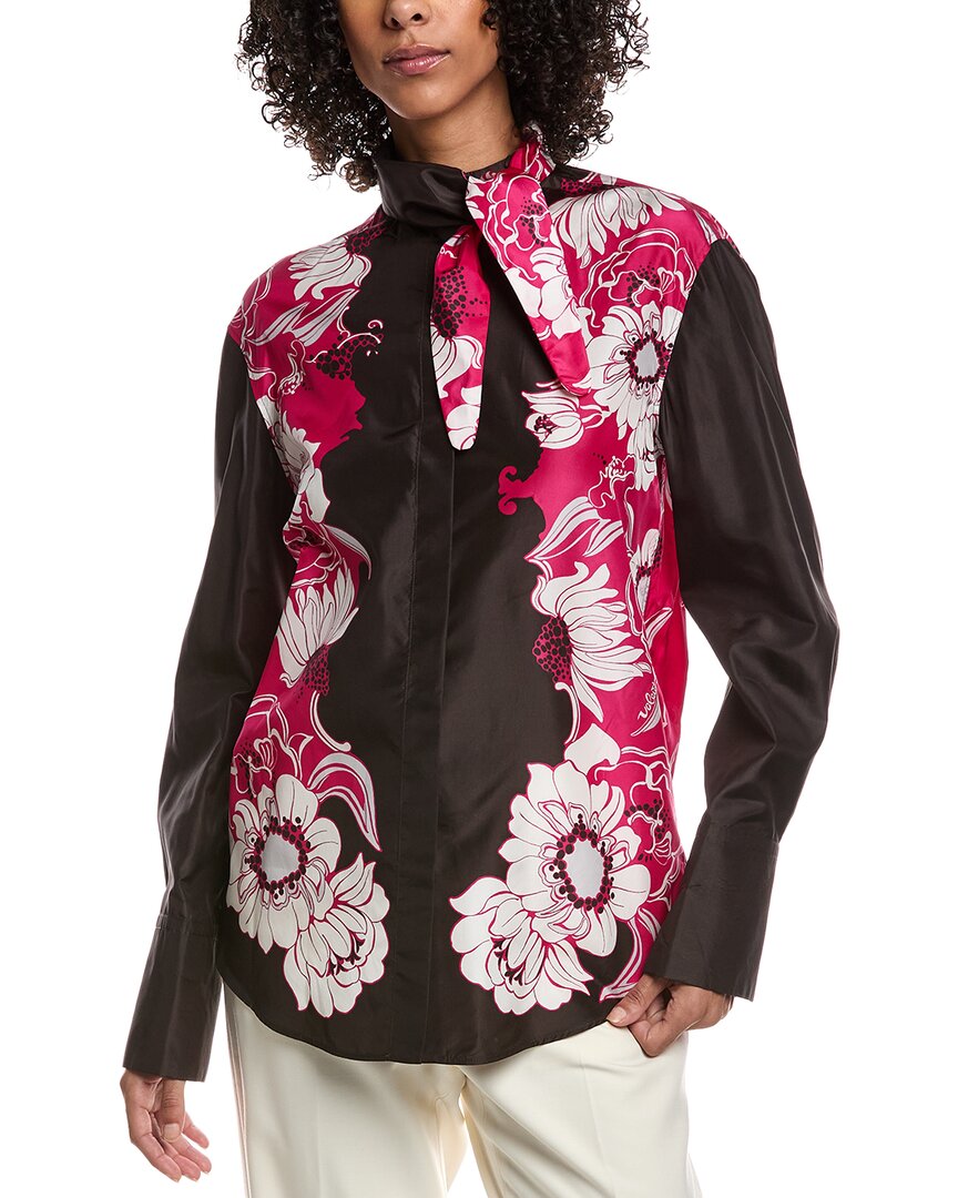 Valentino Silk Shirt In Pink
