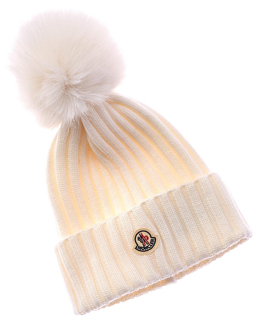 Moncler Wool Hat In Neutral