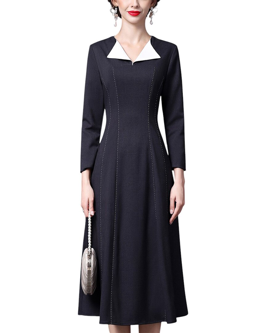 Anette Midi Dress In Black