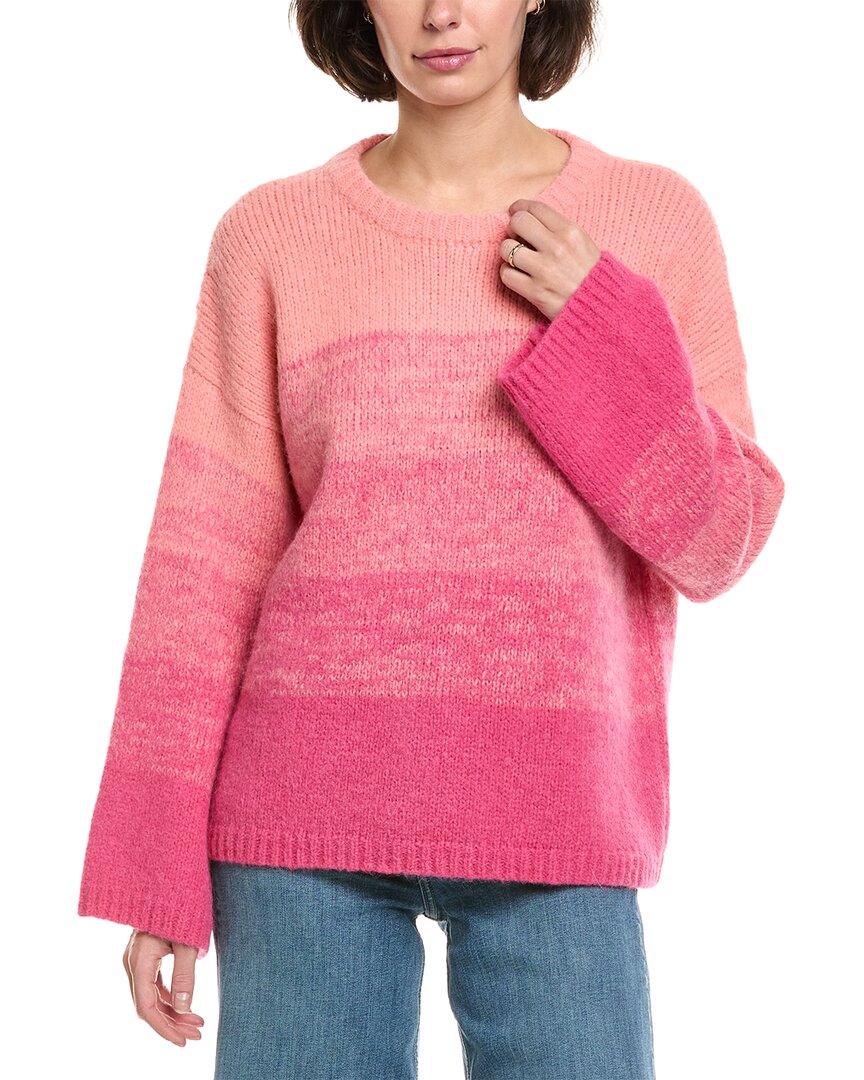 Amo Denim Amo Aretha Alpaca & Wool-blend Tonal Sweater In Pink
