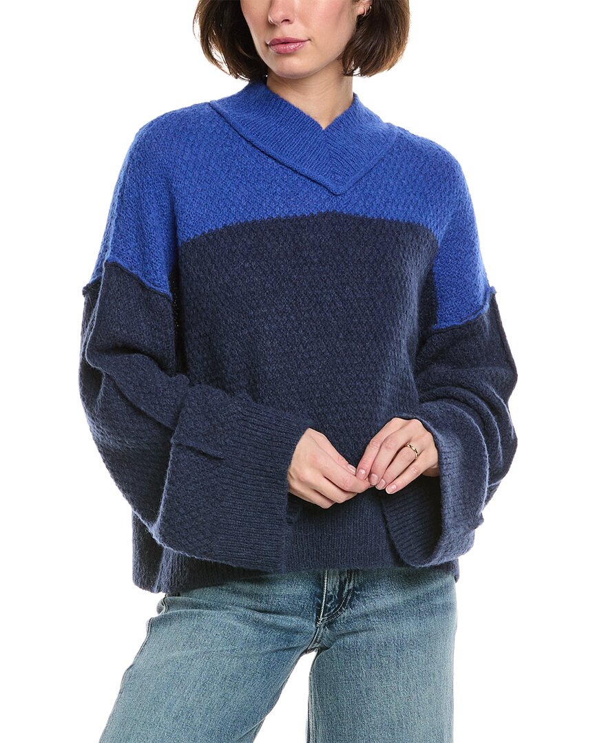 Amo Denim Amo Laverne Alpaca Sweater In Blue