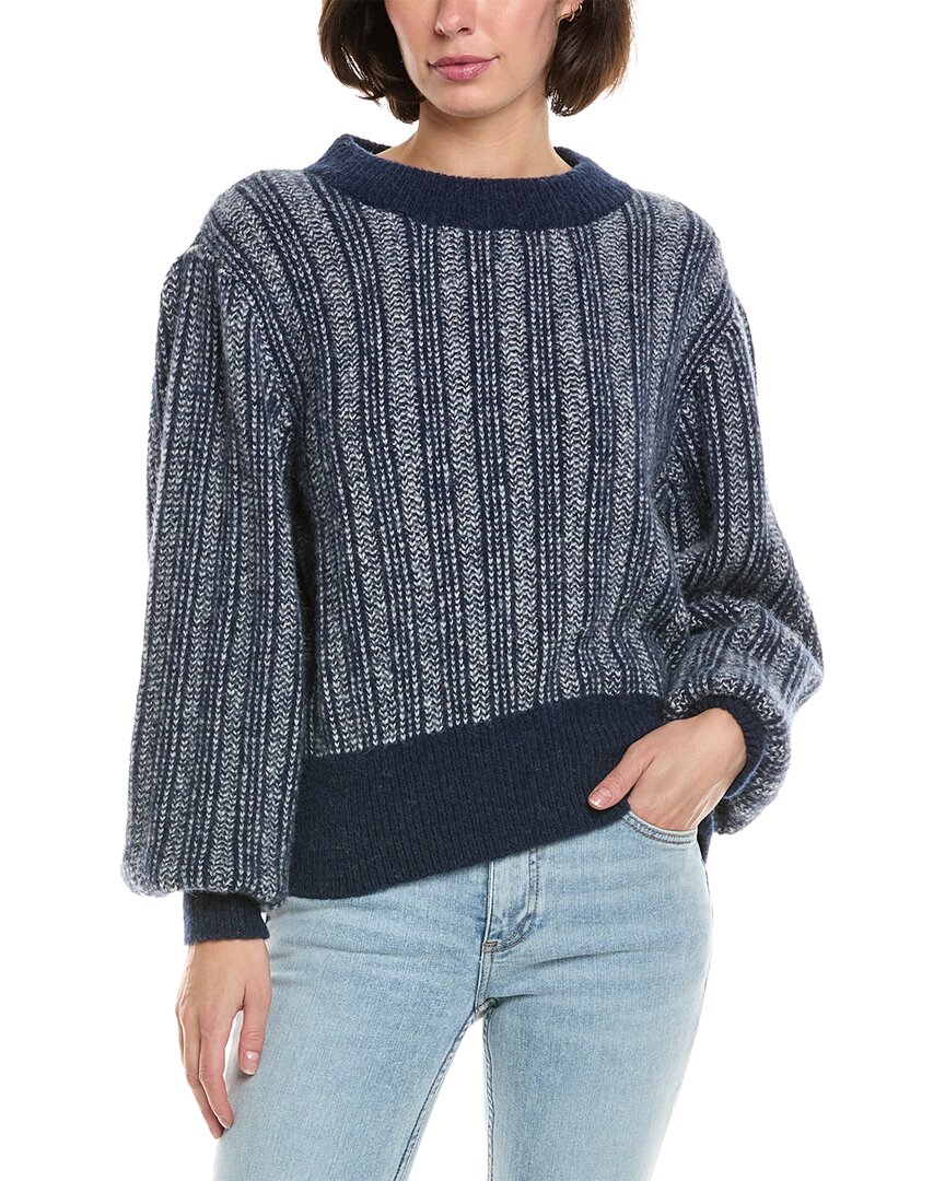 Amo Denim Amo Juana Wool & Alpaca-blend Sweater In Blue