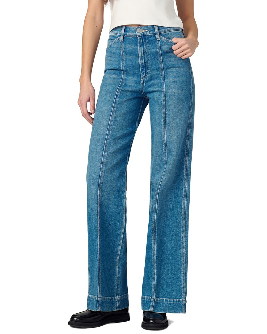 Joe's Jeans The Front Seamed High Rise Wide Leg Jeans In Biggest Fan In Blue