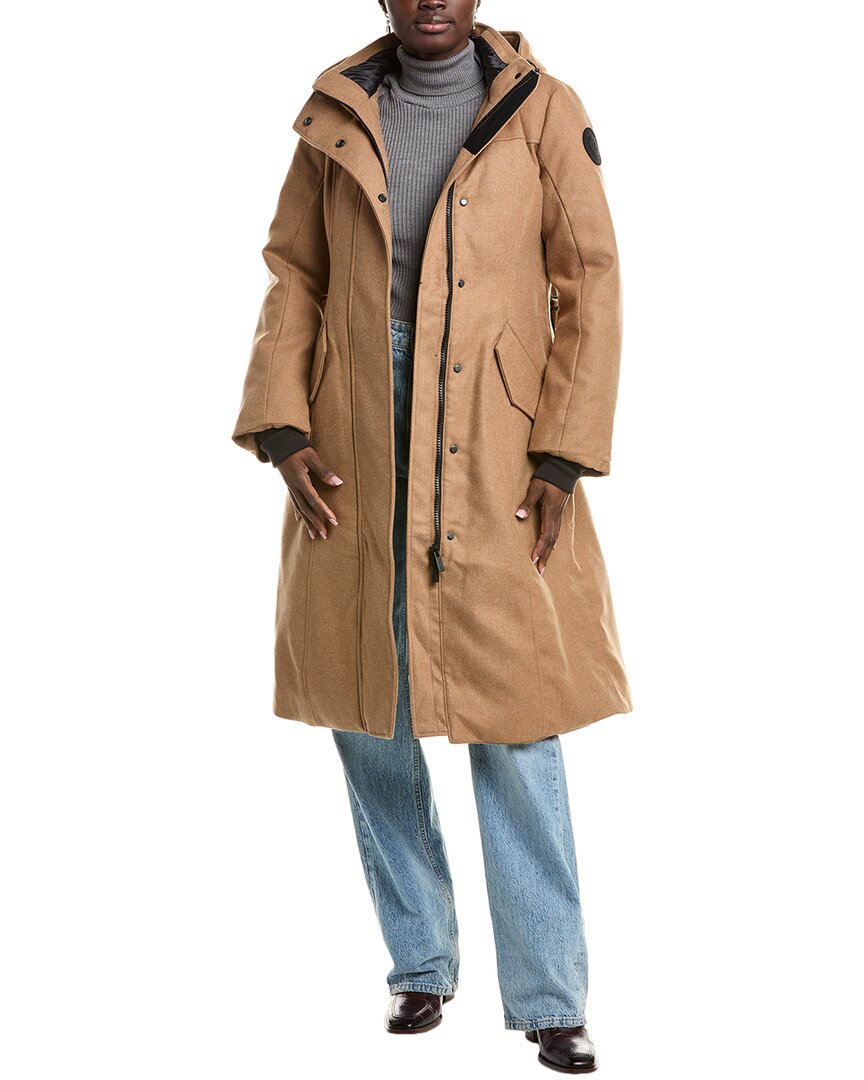 Canada Goose Bala Wool Parka In Brown