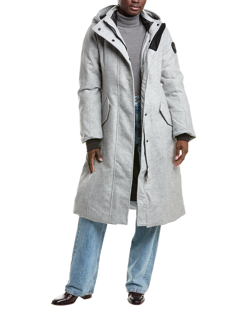 Canada Goose Bala Wool Parka In Gray