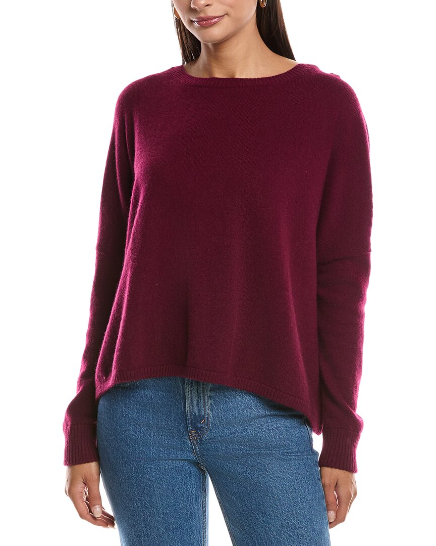 Minnie Rose Yr53160 Cashmere Long Sleeve Cropped C In Red
