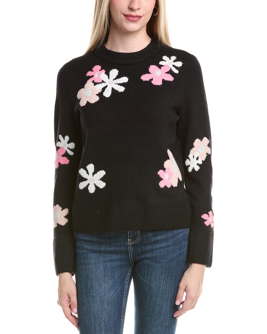 Cece Groovy Flower Sweater In Multi