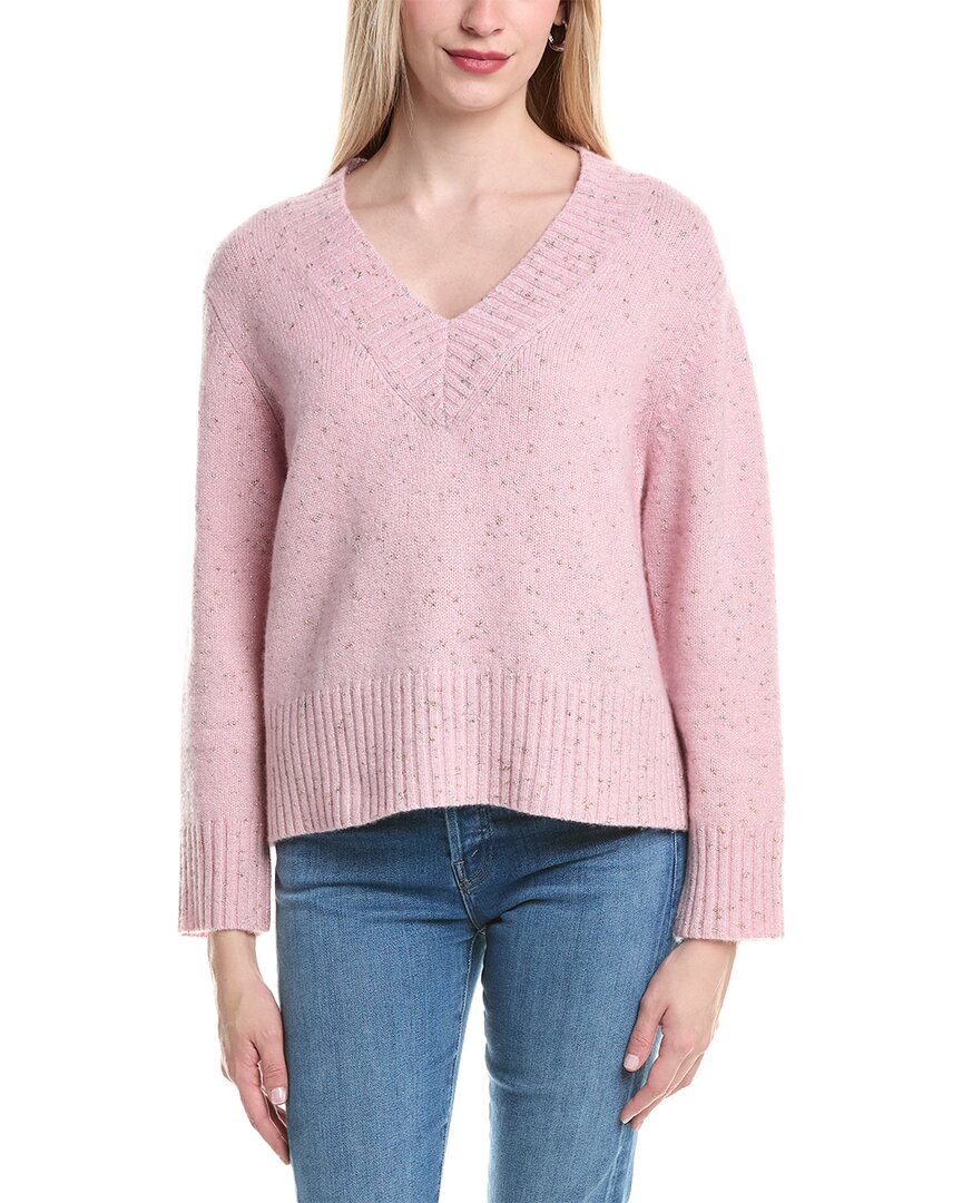 AUTUMN CASHMERE AUTUMN CASHMERE BOXY V WOOL & CASHMERE-BLEND SWEATER