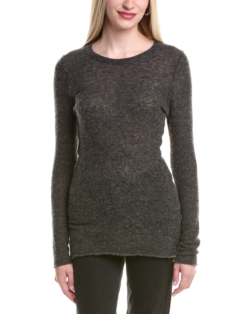 Autumn Cashmere Solid Cashmere & Silk-blend Sweaterdress In Gray
