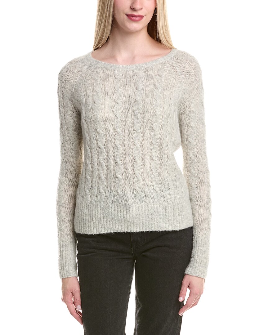 Autumn Cashmere Cable Cashmere & Silk-blend Sweater In Gray