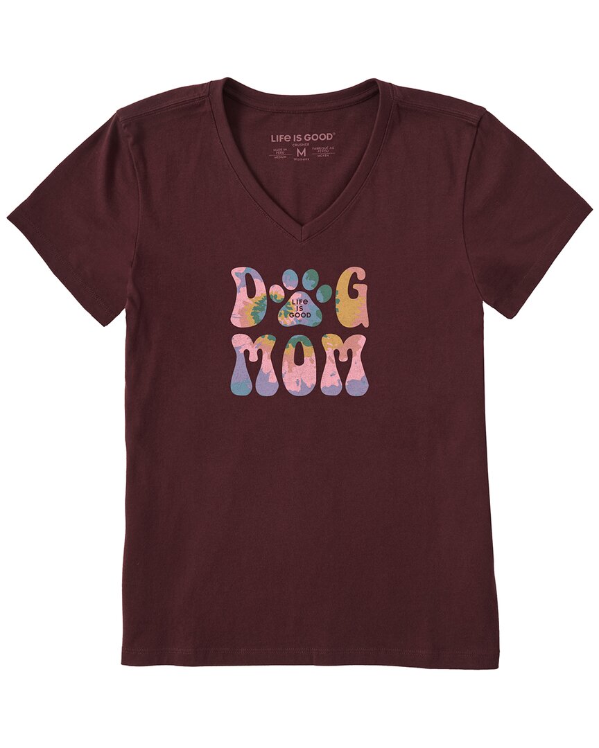 Life Is Good ® Crusher T-shirt In Burgundy