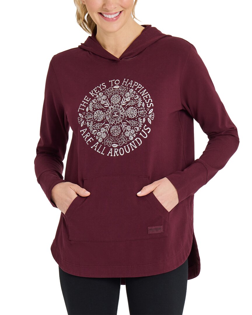 Life Is Good ® Crusher T-shirt In Burgundy