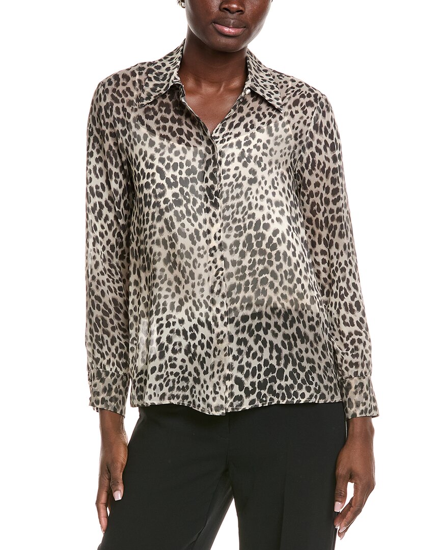Max Mara Studio Valzer Silk Shirt In Multi