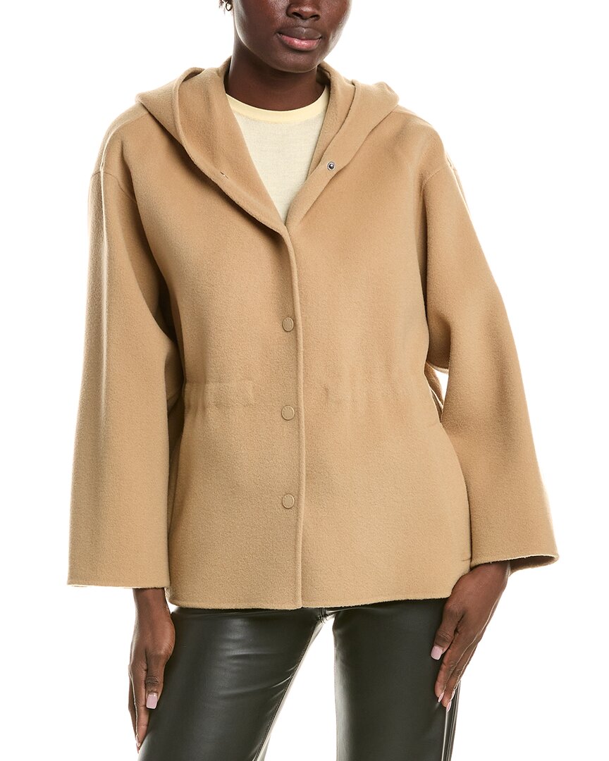 Weekend Max Mara Gennaio Wool Short Coat In Nude