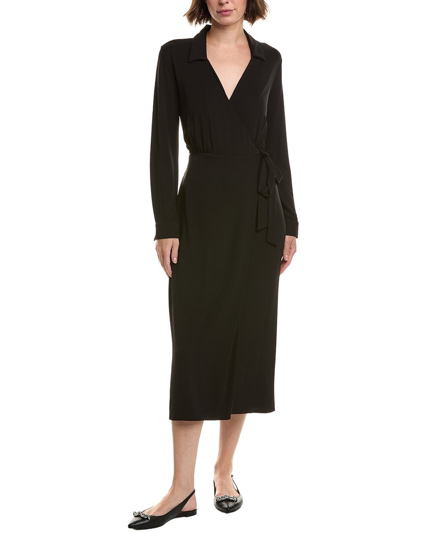 Velvet By Graham & Spencer Melata Wrap Dress In Black
