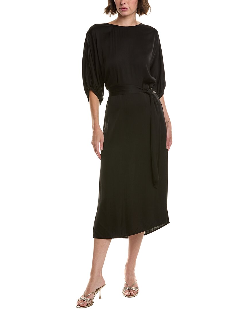 Velvet By Graham & Spencer Laurel Midi Dress In Black