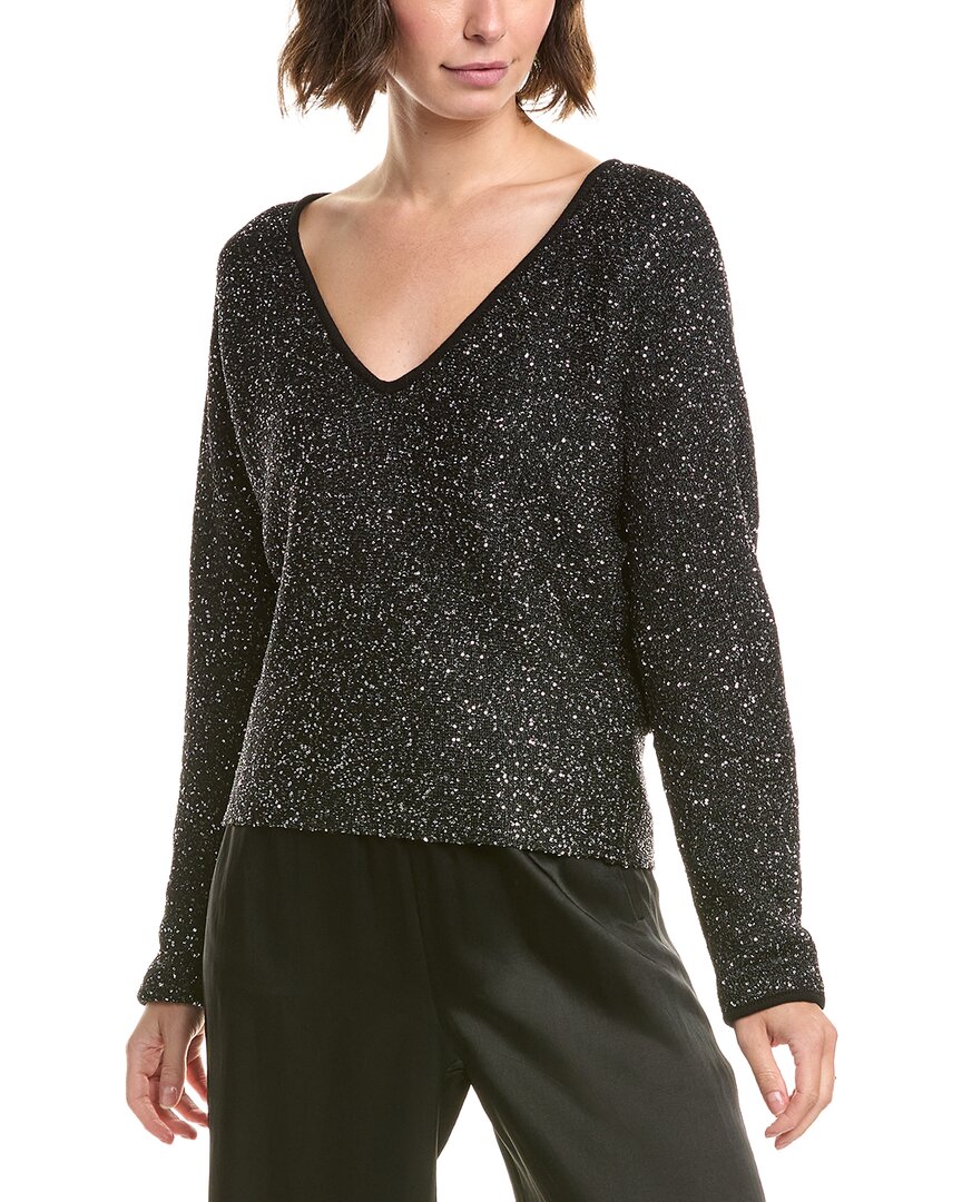 Velvet By Graham & Spencer Opaline Sweater In Black