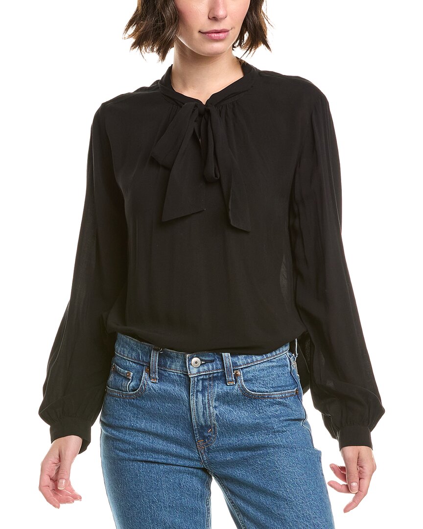 Velvet By Graham & Spencer Gabrielle Top In Black