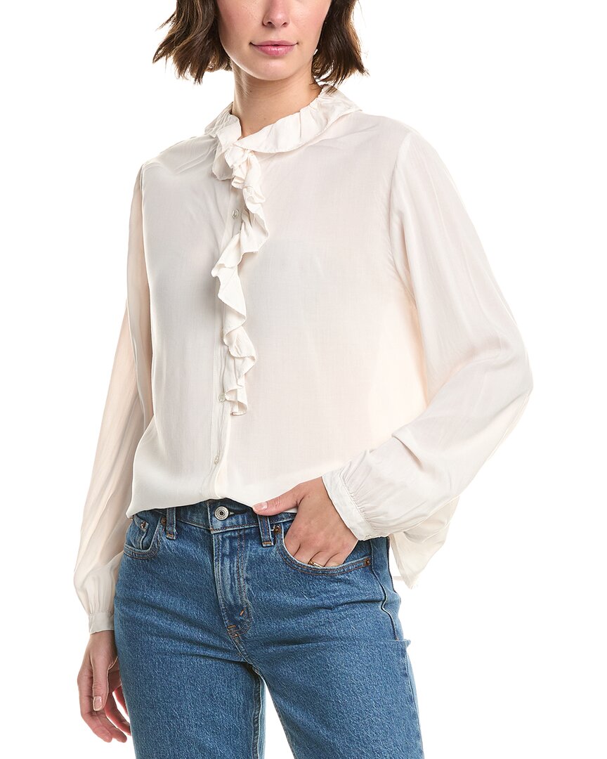 Velvet By Graham & Spencer Briya Top In White