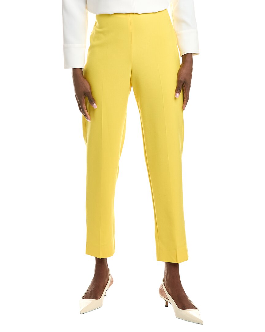 Oscar De La Renta Ladies Woven Pants In Yellow