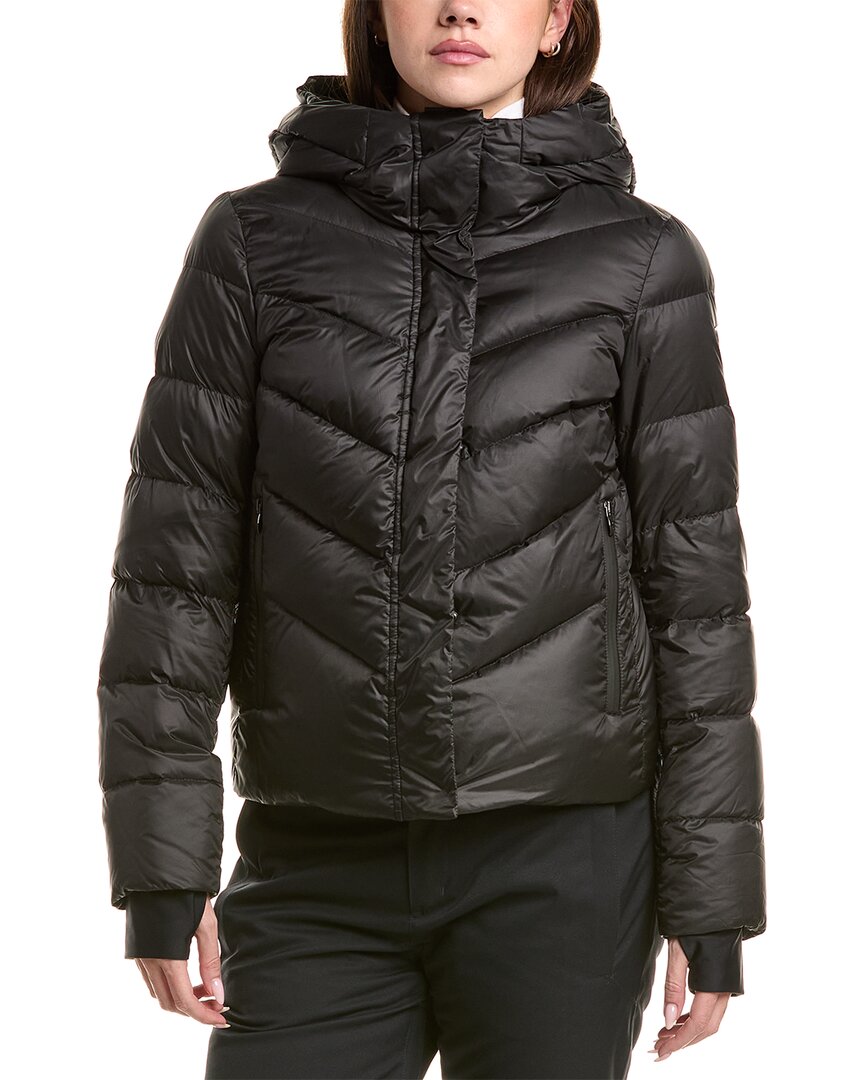 Post Card Down Puffer Jacket In Black