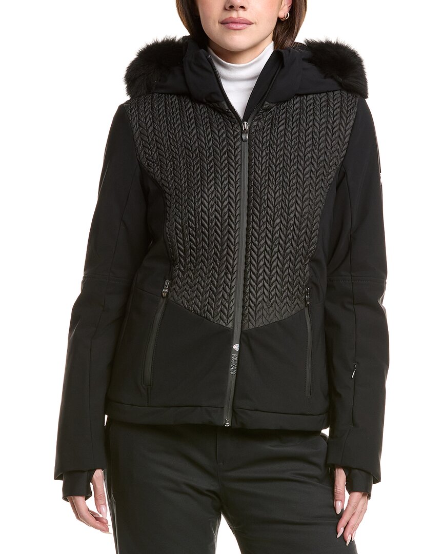 Post Card Down Ski Jacket In Black