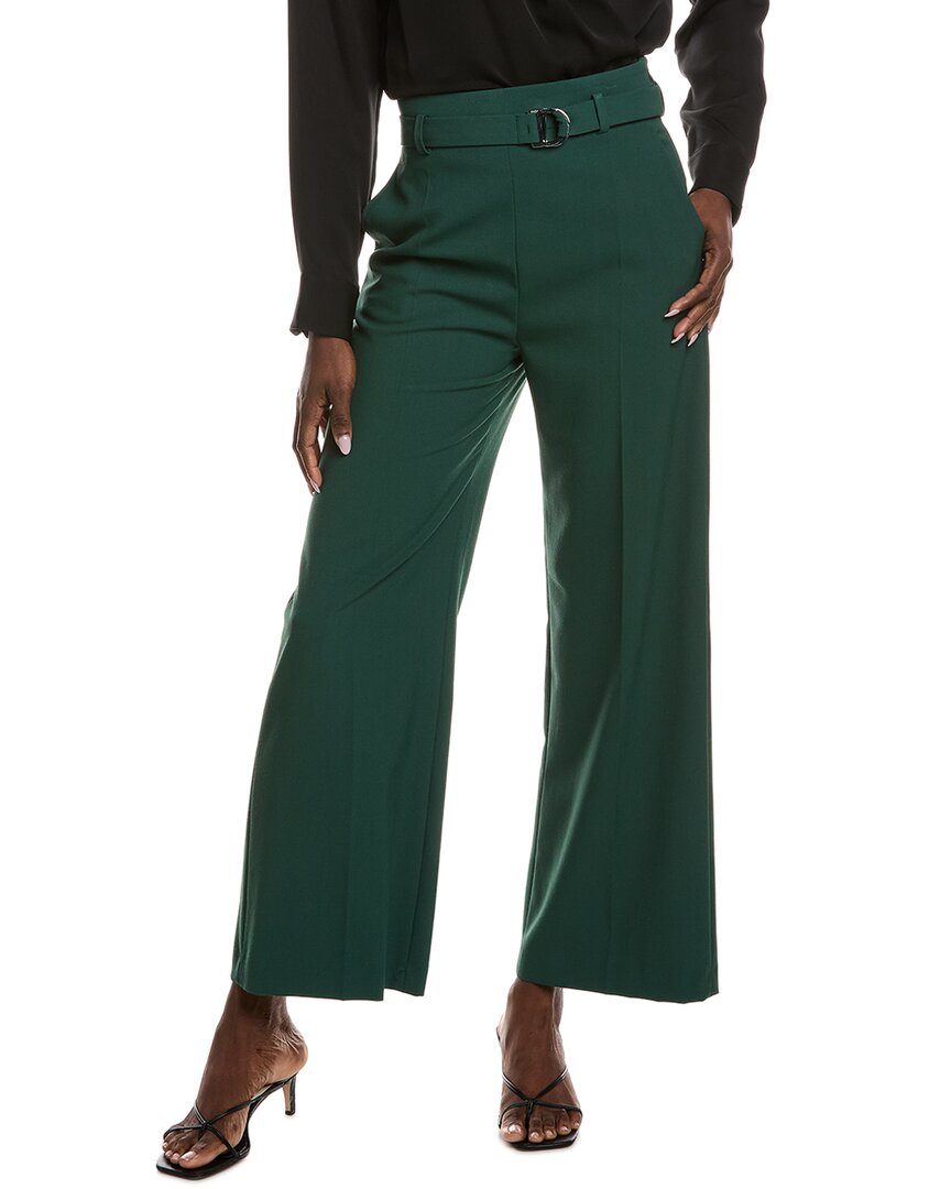 Maje Belted Pant In Green