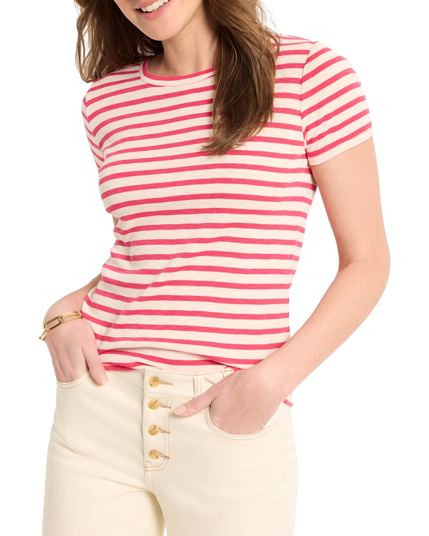Nic + Zoe Nic+zoe Scoop Neck Striped T-shirt In Multi