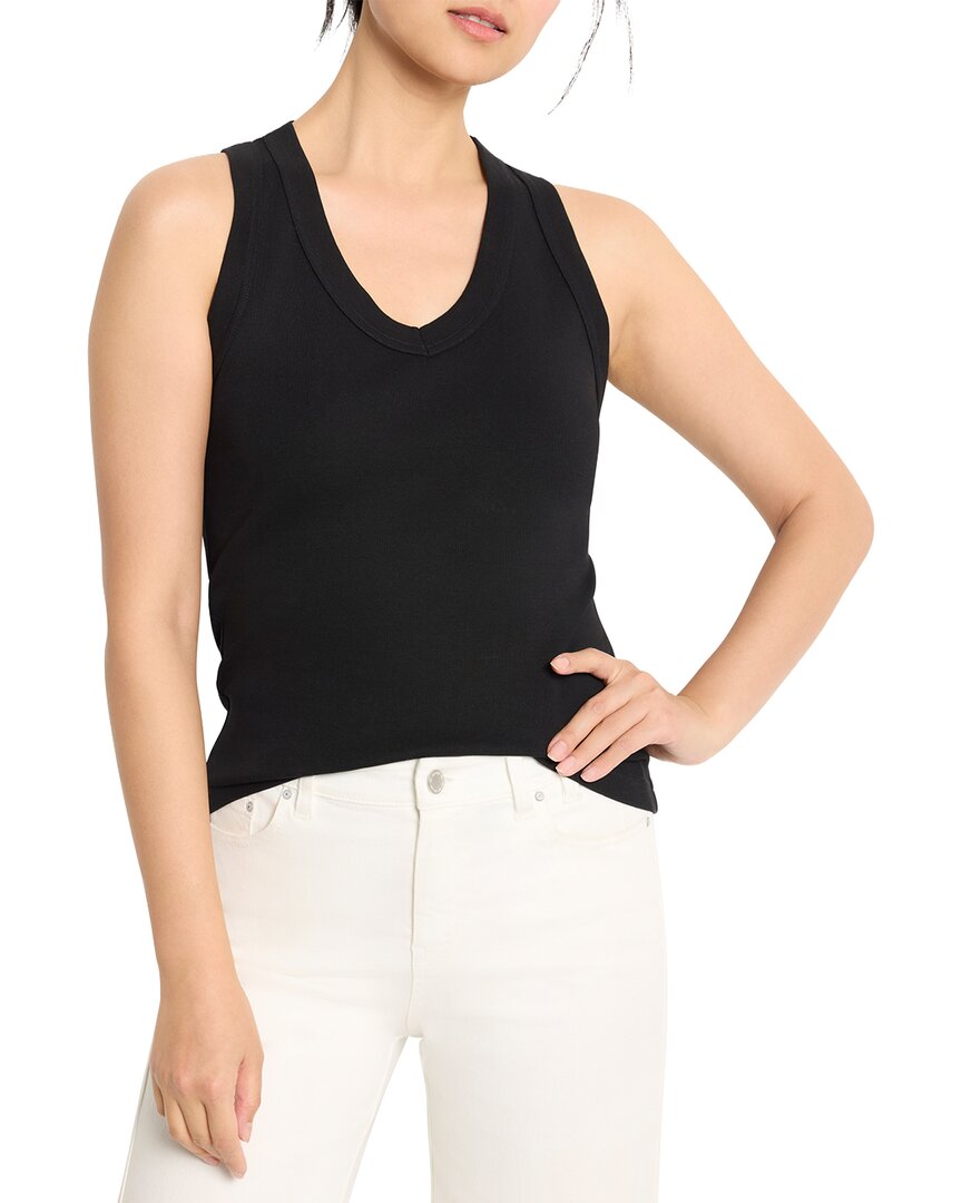Nic + Zoe Nic+zoe Sleeveless V-neck Tank In Black