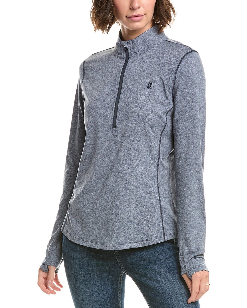 Tommy Bahama Playa Vista Islandzone® Quarter Zip Top In Gray