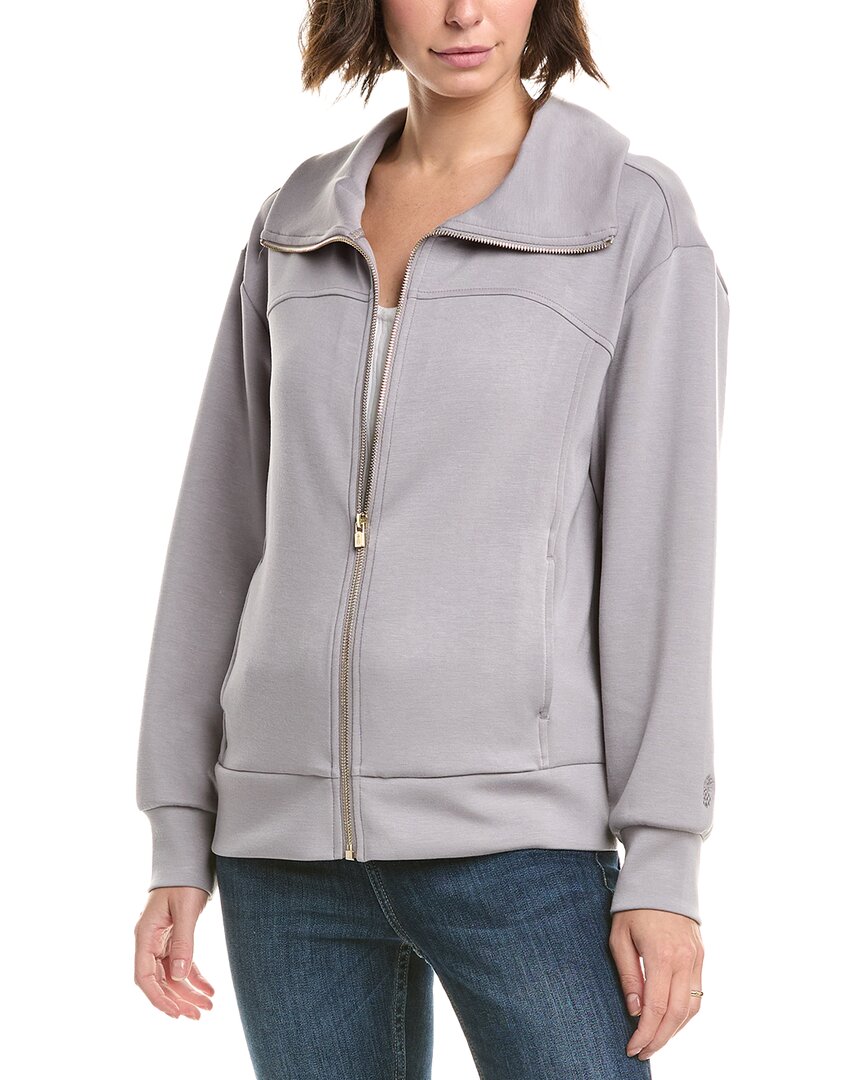 Tommy Bahama Palm Voyage Full Zip Jacket In Silver