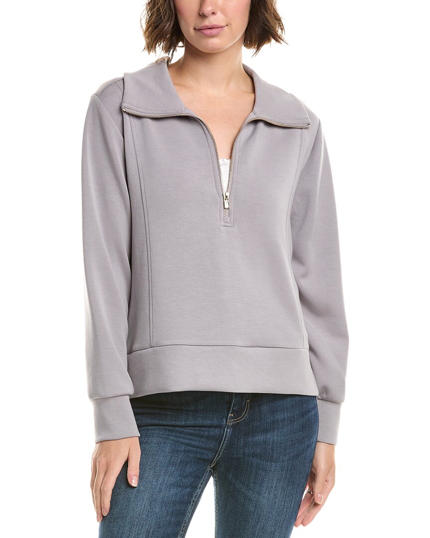 Tommy Bahama Palm Voyage 1/2-zip Sweatshirt In Silver