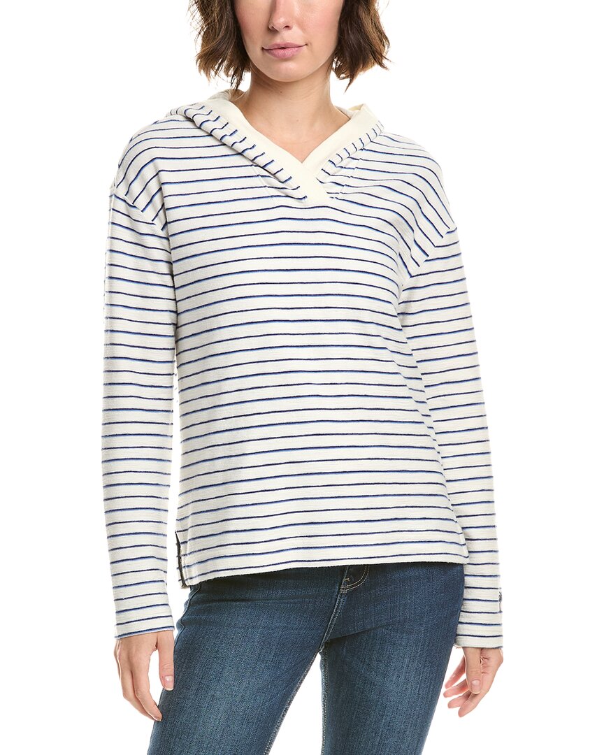 Tommy Bahama Pebble Bay Hoodie Popover In White