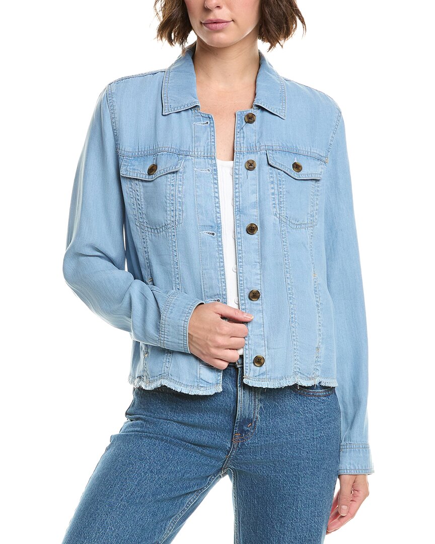 Tommy Bahama Chambray O'lei Linen-blend Jacket In Blue