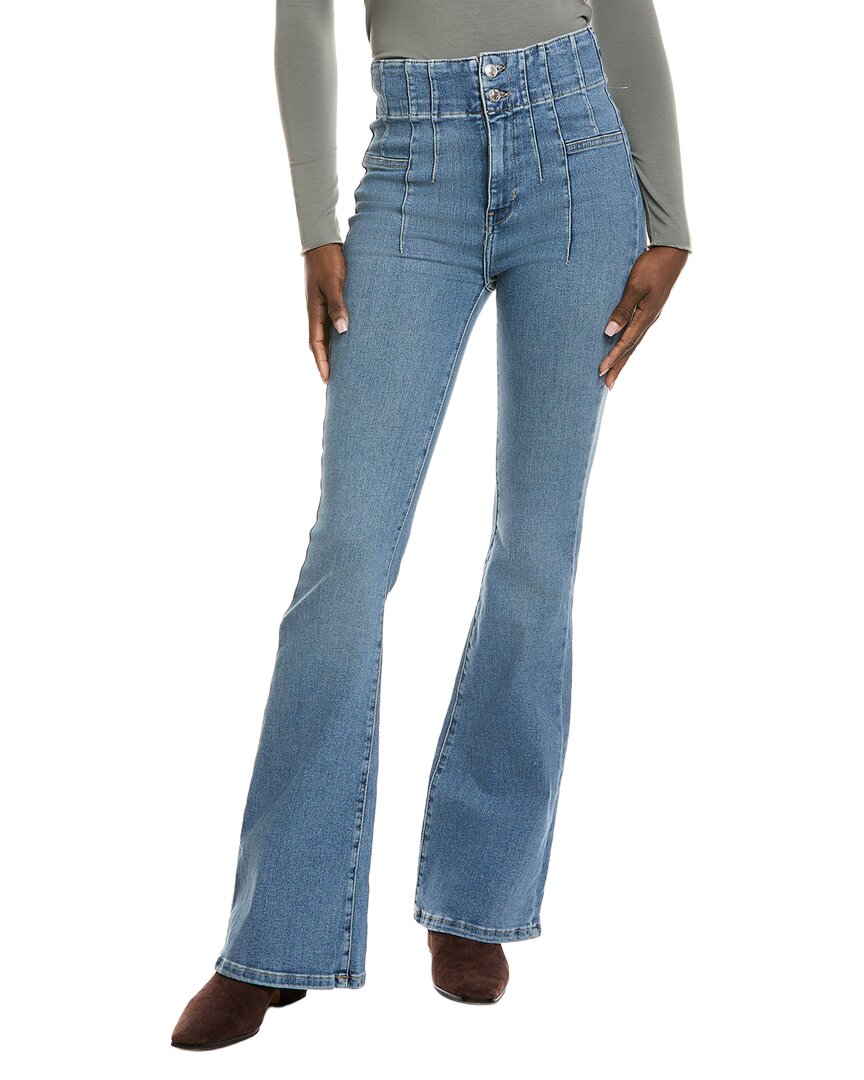 Free People Jayde Sunburst Blue Flare Jean