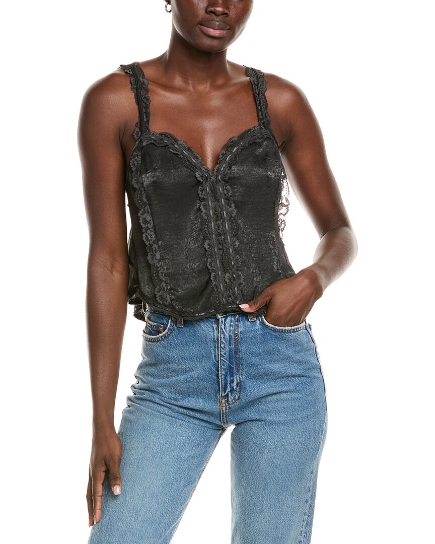 Free People Tell Me More Cami In Black