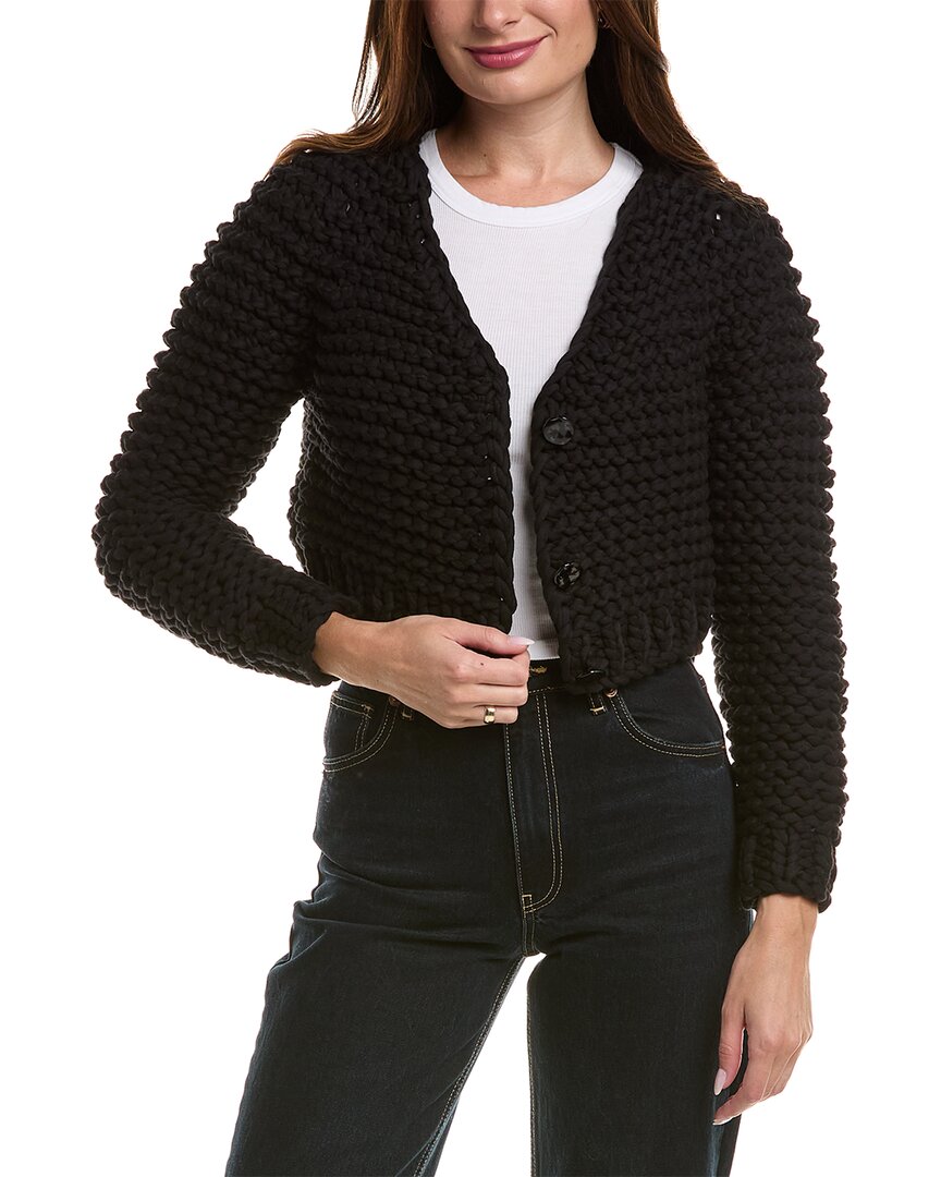 Frame The Bubble Cardigan In Black