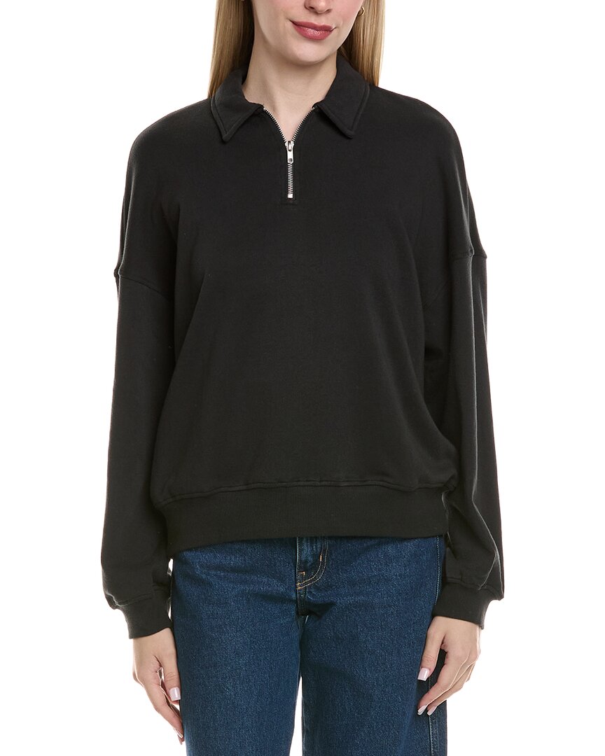 Chaser Fleece Walker 1/4-zip Pullover In Black