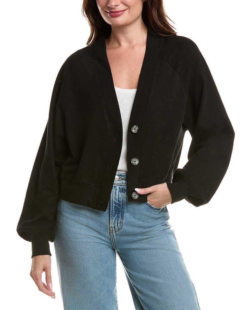Project Social T Francina Button Front Cardigan In Black